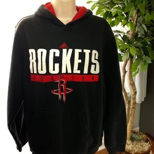 Adidas Men's Houston Rocket Black Pullover Sz M